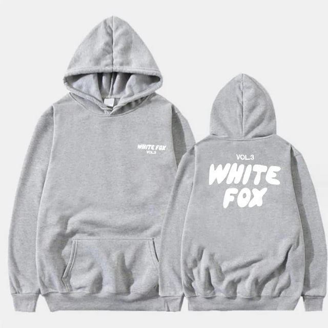 Sudadera con capucha para hombre y mujer, prenda con estampado de letras de zorro, extra grande, informal, holgada, estilo Hip Hop Vintage