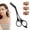 Black, variant on Professional Eyebrow Grooming Tool, Assorted Colors, 14*5, 1 Piece - Eyebrow Trimmer Scissor with Comb Eyebrow Scissors for Women Stainless Precision Eyebrow Cutter Removal Makeup Makeup Organizers