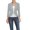 Heather Grey, variant on Womens Casual Work High Low Blazer Jacket