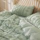 thumbnail image 3 of Funda de Edredón Bedsure Boho Talla King con 2 Fundas de Almohada Verde Claro, 3 of 7