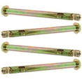 thumbnail image 3 of EXHUMKY 4-Piece Golden Carbon Steel Concrete Anchors Kit with Knurled Bolts for Home Improvement, 3 of 8