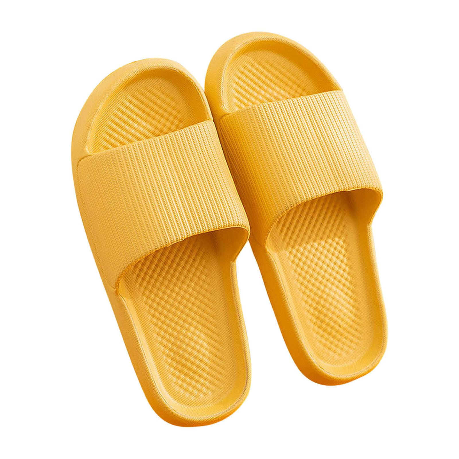 FAMTKT Womens Mens Solid Color Slippers Super Soft