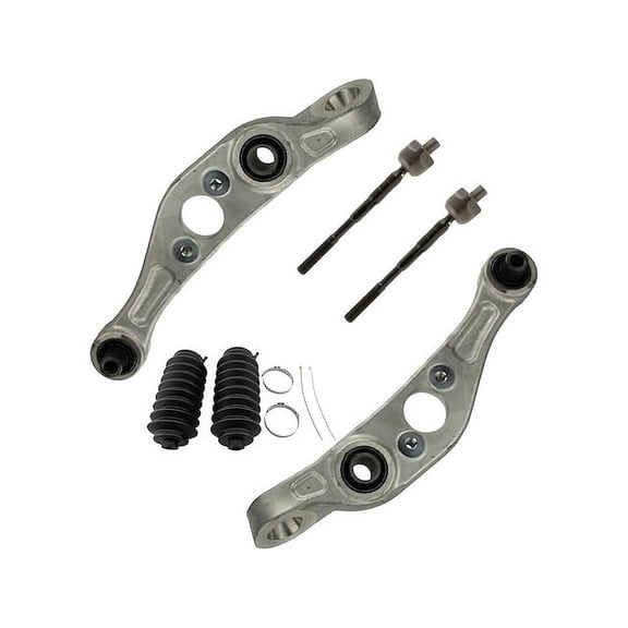Front Control Arm and Tie Rod End Kit - Compatible with 2005 - 2006 INFINITI G35 X