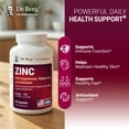 thumbnail image 6 of Dr. Berg Zinc 30 mg Capsules with Magnesium, Vitamin D3, Selenium, Copper & Folate - Immune Support, 60 Capsules, 6 of 10