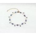 thumbnail image 3 of Faship Gorgeous Navy Blue Rhinestone Crystal Floral Bracelet 7" - 9", 3 of 5