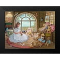 thumbnail image 2 of Kruskamp, Janet 18x15 Black Modern Framed Museum Art Print Titled - Jenny Paints Her Bears, 2 of 5