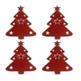 thumbnail image 1 of 4 Piezas Bolsa de Cubiertos de Navidad Organizadores de Cubiertos Porta Utensilios Porta Cubiertos de Navidad para Vajilla de Cocina, 1 of 9