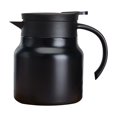 thumbnail image 7 of FHBVT Portable Stainless Steel Kettle Double Layer Tea Pot 800ml Insulated Leak Proof Water Bottle One Click Outlet Hot Cold Drink Thermos Tea Separation Travel Office Camping Outdoor Christmas Gift, 7 of 7