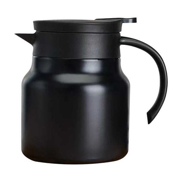 Hervidor portátil de acero inoxidable, tetera de doble capa con filtro