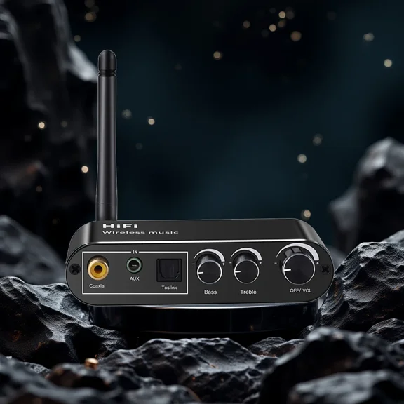 Digital to Analog Audio DAC Converter Spdif Optical Coaxial Signal to 3.5MM AUX Amplifier Decoder Bluetooth-Compatible Receiver