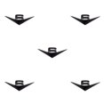 thumbnail image 3 of Transemion Car Sticker Emblem Easy Installation And Cool Style Easy To Install Zinc Alloy Accessories For Car V8 Badge Decal V6：Black 5Set, 3 of 6