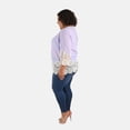 thumbnail image 3 of TAMSY Lavender Color Vintage Tunic with Lace Trim Size - S Birthday Mothers Day Gifts, 3 of 6