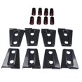 thumbnail image 4 of 8 piezas cubiertas de bisagras de puerta negras embellecedoras para JK 4D 07-18 2007-2017 shamjiam Embellecedor de cubiertas de bisagras de puerta, 4 of 8