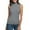 Grey, variant on Summer Tops for Women Top Tee Womens Fit Turtleneck Slim Blouse Shirt Sleeveless Solid Women's Blouse Stripe Top Women Dance Top Tops for Women Sleeveless Dark Teal Tops for Women T Shirts Printing