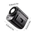 thumbnail image 2 of Ventilador portátil de cintura, batería recargable de 6000mAh, flujo de aire ajustable de 3 velocidades, ventilador manos libres para el cuello para trabajos al aire libre, viajes, ciclismo y, 2 of 7