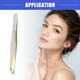 thumbnail image 2 of Vocoste Eyebrow Tweezers Stainless Steel Grooming Tool for Eyebrows Nose Hair Silver Tone, 2 of 6