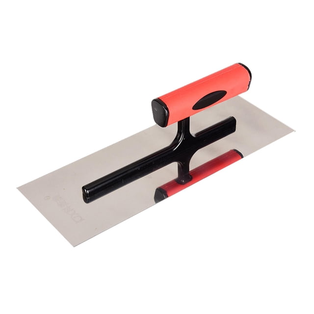 Paleta de acabado, paleta de hormigón, herramienta manual multifuncional, herramienta de enlucido para trabajos de hormigón, tareas de revestimiento, 300mmx110mm