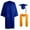Blue, variant on XinghaiYIDE Unisex Graduation Cap Gown & Stole Set with 2026 Charm,Adult Academic Regalia for High School/College,Graduation Photoshoot Outfit, Event Pink