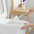 thumbnail image 4 of Bewildely Escobilla de baño con soporte, mango de acero inoxidable, herramienta de limpieza de esquinas, escobilla de baño para Hotel y hogar Suministros de limpieza para el hogar, 4 of 6