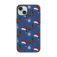 thumbnail image 1 of Funda navideña para iPhone 15, a prueba de golpes, con PC y TPU para cámara dual., 1 of 8