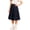 Navy, variant on Girls Cute A-Line Dress Round Neck Ruffle Sleeve Casual Dress Comfortable Summer Outfit for Kids Navy Size 4-5 Years
