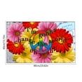 thumbnail image 3 of Weloille Peace Symbol Door Mat 1-Piece, Non-Slip Entrance Rug for Bathroom玄关, Decorative Floor Mat with Love Theme, Washable and , Great for Home Entryways, 3 of 6