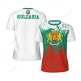 thumbnail image 2 of Exclusive design Bulgaria Flag Grain 3D Printed Men For Running Bike Soccer Tennis Fitness Sports tshirt Mesh Fans Short T-shirt, 2 of 10