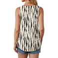 thumbnail image 4 of Fantaslook Womens Tank Tops Dressy Casual Sleeveless Blouses Crew Neck Pleated Tunic Shirts Summer Tops, 4 of 8