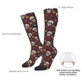 thumbnail image 6 of Fotbe Skull colorful flower print Women's Men's Novelty Crew Socks Cotton Socks Knee High Socks for Walking,Running,Nurses,Pregnancy, 6 of 8