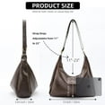 thumbnail image 2 of Bolso Hobo Celestina Celestina, ultrasuave, plegable, de piel vegana, 2 of 8