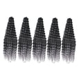 thumbnail image 4 of 5 mechones de pelo ondulado profundo, mechones de pelo a granel, largos, cómodos, hechos a mano, suaves Gris, 4 of 8