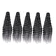 thumbnail image 4 of 5x mechones de cabello ondulado profundo, pelucas rizadas de apariencia larga, extensión de cabello sintético para mujeres naturales para trenzas Gris, 4 of 9