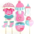 thumbnail image 2 of 25 piezas de accesorios para fotomatón, Kit de bricolaje, Baby Shower, niña, niño, revelación de género, accesorios para posar para decoraciones de recuerdo de fiesta de cumpleaños (rosa), 2 of 5