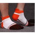 thumbnail image 2 of Mens Toe Socks Fashion Casual Breathable Cotton Socks Crew Socks Running Socks, 2 of 2