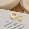 thumbnail image 6 of Gold Rings for Women Non Tarnish - Stackable Rings Set 14K Gold Plated Chunky Thumb Knuckle Cubic Zirconia Stack Ring Size 6-10 for Women Dainty Gold Jewelry Gift,Size 9, 6 of 8