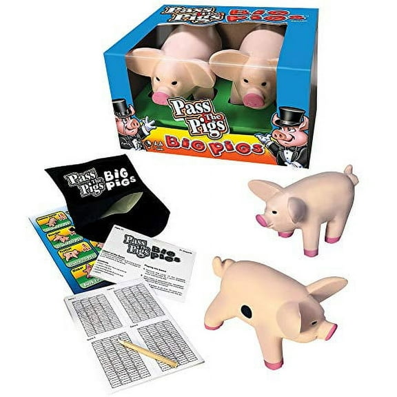 Big Game Toys~Big Pigs Yard & Floor Game Giant Camping Indoor/Outdoor Pass The Pig dice