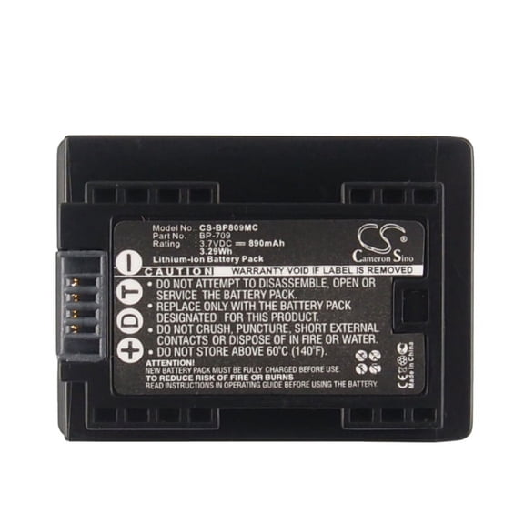 890mAh BP-709 Battery for Canon VIXIA HF R32
