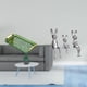 thumbnail image 2 of Bandeja de Servicio Rectangular con Asa Escultura Decorativa Figura Sentada Estatua de Conejo Material Cerámico Platinado adecuado para fiestas bodas, 2 of 8
