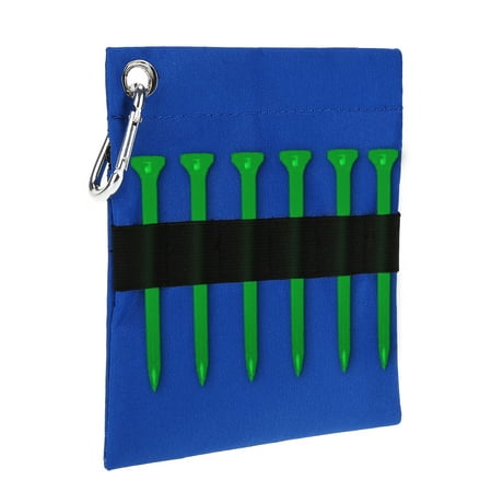 Golf Cigar Holder - Zippered Golf Tee Ball Storage Bag Holder with Carabiner Golfing Accessories Golf Tee Bag Golf Tee Storage Bag