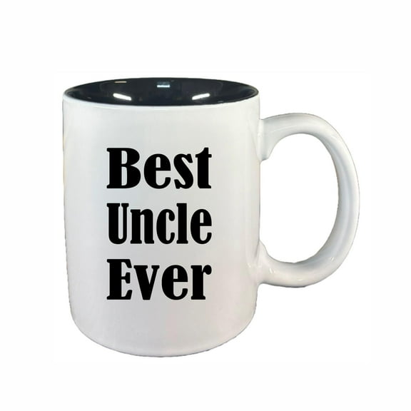 Uncle Coffee Mugs, Best Uncle Ever 11oz Ceramic Coffee Cup Teacup with Handle, Funny Birthday Gifts
