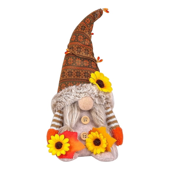 Sunflower Gnomes Doll Ornament,Cute Summer Tabletop Figurine | Tiered Tray Decor | Fall Decorations Gnomes Toy for Table Ornament | Ideal Gifts for Birthday