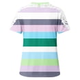 thumbnail image 5 of Camisas de Manga Corta para las Mujeres Impresión Cuello Redondo Suéter Encaje Camisa, Blusa de Verano Casual para las Mujeres, 5 of 5