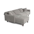 thumbnail image 4 of Sofá Cama Modular Reversible de Velvet Gris Claro Beehive Memory Foam Modelo Cosmo Makora, 4 of 8
