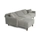 thumbnail image 4 of Sofá Cama Modular Reversible de Velvet Gris Claro Beehive Memory Foam Modelo Cosmo Makora, 4 of 8