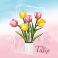 thumbnail image 6 of chanbrick Tulips Bouquet Building Set Compatible with Lego Flowers Home Decor Gift for Adults Women Girls 186 Pcs, 6 of 7