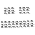 thumbnail image 4 of Hemoton 60 pcs Closet Rod Socket Wardrobe Closet Flange Iron Wardrobe Rod Holder, 4 of 8