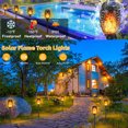 thumbnail image 4 of AOUNQ Solar Lights Outdoor Waterproof,6Pack Yellow Solar Torch Lights with Flickering Flame for Garden Decor,Solar Landscape Lights Decorative for Yard Pathway, 4 of 9