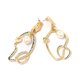 thumbnail image 2 of Accesorio de joyería con diseño único e irregular, elegantes pendientes colgantes de perlas para mujer, 2 of 7