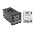 thumbnail image 1 of Kit de termostato PID digital, kit de termostato PID digital Controlador de temperatura REX Controlador PID Rendimiento inigualable, 1 of 9