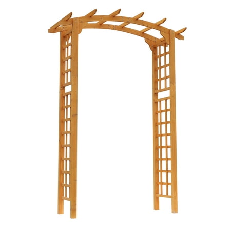 1/2 Shank Arbor - Outsunny 7.5â Fir Wood Round Outdoor Garden Pergola Style Arbor Arbor Trellis